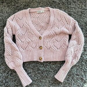 Baby Doll Pink Knit Cardigan